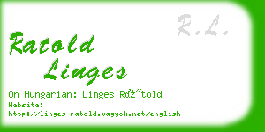 ratold linges business card